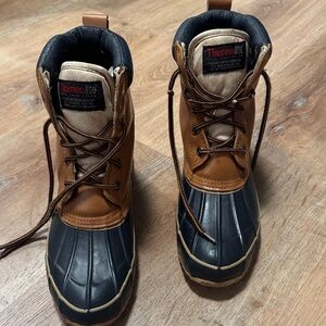 Thermolite Womens Brown and Navy Boots Size 8
